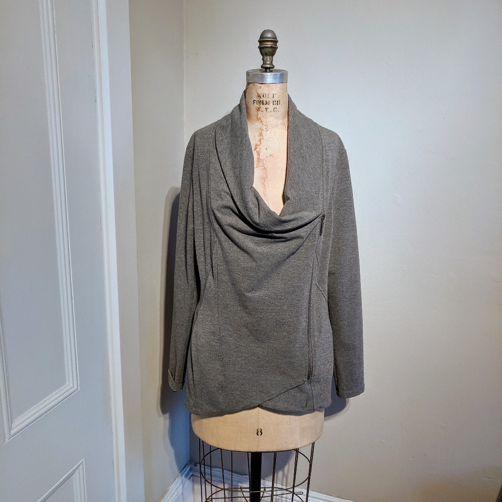 Katherine Barclay Asymmetrical Zip Athleisure Cowl